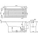 Заказать Акриловая ванна 170х70 см Villeroy & Boch Targa Plus Mono UBA177NES2V01+U99740000 в магазине сантехники Santeh-Crystal.ru