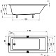 Заказать Акриловая ванна 170x75 см Ravak 10° Slim CA71300000 в магазине сантехники Santeh-Crystal.ru