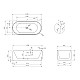 Купить Акриловая ванна 170х80 см L Abber AB9438-1.7 L в магазине сантехники Santeh-Crystal.ru