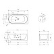 Купить Акриловая ванна 170х80 см R Abber AB9438-1.7 R в магазине сантехники Santeh-Crystal.ru