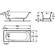 Заказать Чугунная ванна 160х70 см без противоскользящего покрытия Roca Continental 21290200R в магазине сантехники Santeh-Crystal.ru