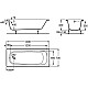 Заказать Чугунная ванна 140х70 см без противоскользящего покрытия Roca Continental 212904001 в магазине сантехники Santeh-Crystal.ru