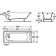 Купить Чугунная ванна 100х70 см без противоскользящего покрытия Roca Continental 211507001 в магазине сантехники Santeh-Crystal.ru