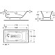 Приобрести Чугунная ванна 170x85 см с противоскользящим покрытием Roca Ming SET/2302G000R/291120001/150412330 в магазине сантехники Santeh-Crystal.ru