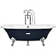 Приобрести Чугунная ванна 170х85 см с противоскользящим покрытием Roca Newcast Navy Blue 233650004 в магазине сантехники Santeh-Crystal.ru