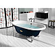Приобрести Чугунная ванна 170х85 см с противоскользящим покрытием Roca Newcast Navy Blue 233650004 в магазине сантехники Santeh-Crystal.ru