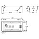 Заказать Чугунная ванна 175x85 см с противоскользящим покрытием Roca Belice 233550000 в магазине сантехники Santeh-Crystal.ru