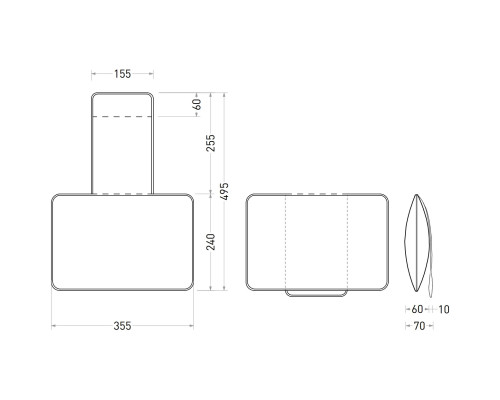 Подголовник для ванны Salini 1904201C капучино