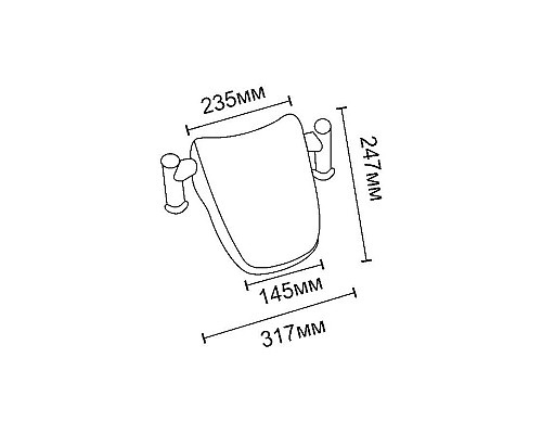 Заказать Подголовник для ванны Royal Bath Tudor SY-2B-W в магазине сантехники Santeh-Crystal.ru