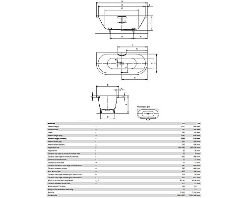 Заказать Стальная ванна 170х75 см Kaldewei Centro Duo 2 131 Standard в магазине сантехники Santeh-Crystal.ru