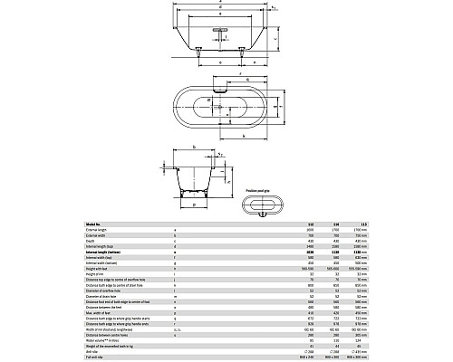 Заказать Стальная ванна 170х70 см Kaldewei Classic Duo Oval 116 с покрытием Easy-Clean в магазине сантехники Santeh-Crystal.ru