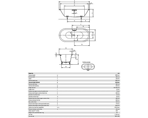 Заказать Стальная ванна 180х80 см Kaldewei Classic Duo Oval 111 с покрытием Easy-Clean в магазине сантехники Santeh-Crystal.ru