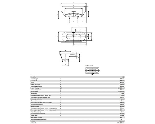 Заказать Стальная ванна 180х80 см Kaldewei Vaio Duo 950 Standard в магазине сантехники Santeh-Crystal.ru