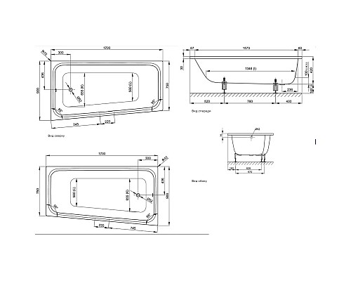 Купить Стальная ванна 170х90 см L Bette Space M 1131-000 в магазине сантехники Santeh-Crystal.ru