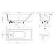Ванна из литьевого мрамора Salini S-Sense Orlanda Kit 102117G 170,4x75 см, белый глянец