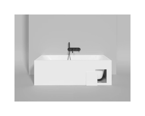 Ванна из литьевого мрамора Salini S-Sense Orlanda Kit 102117M 170,4x75 см, белый матовый