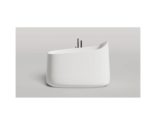 Ванна из литьевого мрамора Salini S-Sense Oriente Ofuro 1043101G 140x80 см, отдельностоящая, белый глянец