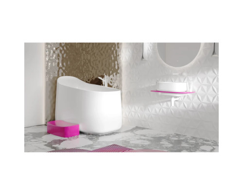 Ванна из литьевого мрамора Salini S-Sense Oriente Ofuro 1043101G 140x80 см, отдельностоящая, белый глянец