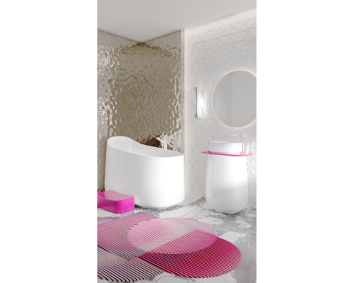 Ванна из литьевого мрамора Salini S-Sense Oriente Ofuro 1043101G 140x80 см, отдельностоящая, белый глянец