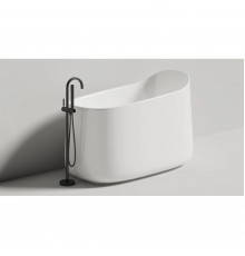 Ванна из литьевого мрамора Salini S-Sense Oriente Ofuro 1043101M 140x80 см, отдельностоящая, белый матовый