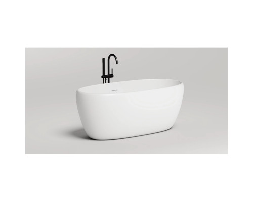 Ванна из литьевого мрамора Salini S-Stone Luce 100122M 150x75 см, отдельностоящая, белый матовый