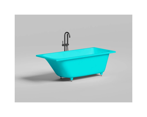 Ванна из литьевого мрамора Salini S-Sense Orlanda Kit 102115MF 160x70 см, покраска по RAL матовый полностью