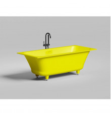 Ванна из литьевого мрамора Salini S-Stone Orlanda Axis Kit 103323MF 170x75 см, покраска по RAL матовый полностью