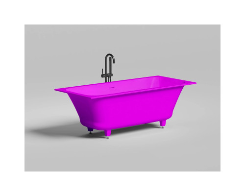 Ванна из литьевого мрамора Salini S-Sense Orlanda Axis Kit 103312GF 180,4x80 см, покраска по RAL глянец полностью