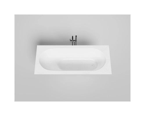 Ванна из литьевого мрамора Salini S-Sense Ornella Kit 102416M 160x70 см, белый матовый