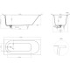 Ванна из литьевого мрамора Salini S-Sense Ornella Kit 102413MF 170x70 см, покраска по RAL матовый полностью