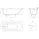 Ванна из литьевого мрамора Salini S-Sense Ornella 102311MF 170x75 см, покраска по RAL матовый полностью