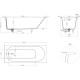 Ванна из литьевого мрамора Salini S-Sense Ornella Kit 102411MF 170x75 см, покраска по RAL матовый полностью