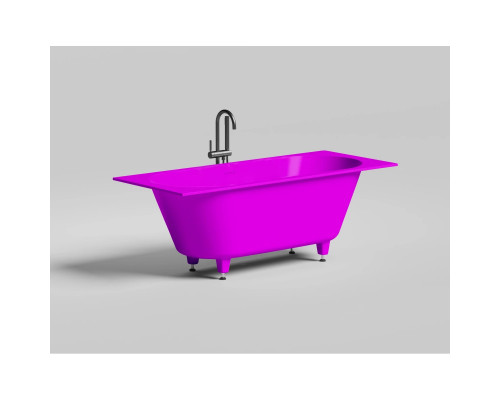 Ванна из литьевого мрамора Salini S-Sense Ornella Axis Kit 103513GF 170,5x75,5 см, покраска по RAL глянец полностью