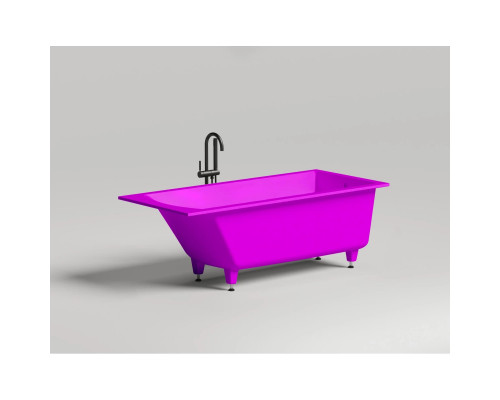 Ванна из литьевого мрамора Salini S-Sense Cascata 104413GF 170x70 см, покраска по RAL глянец полностью