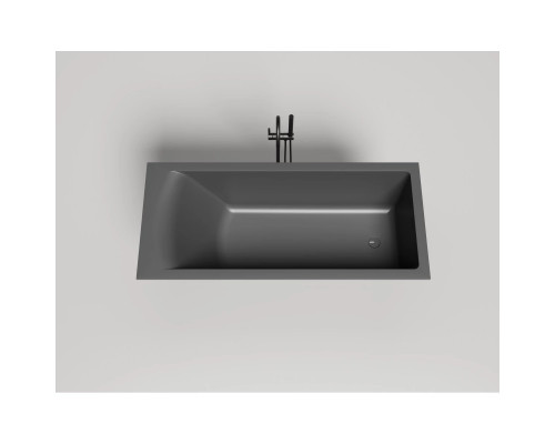 Ванна из литьевого мрамора Salini S-Sense Cascata Kit 104813MF 170x70 см, покраска по RAL матовый полностью