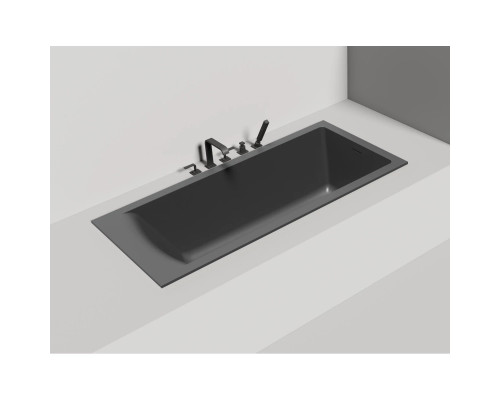 Ванна из литьевого мрамора Salini S-Sense Cascata Kit 104813MF 170x70 см, покраска по RAL матовый полностью