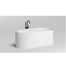 Ванна из литьевого мрамора Salini S-Sense Perla 1049101G 170x80 см, отдельностоящая, белый глянец