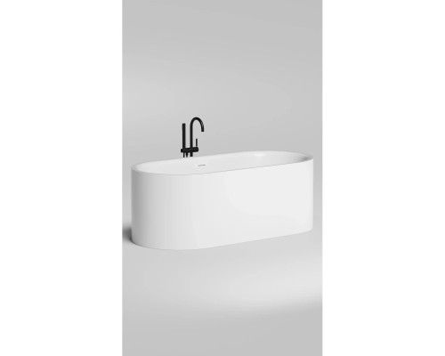 Ванна из литьевого мрамора Salini S-Stone Perla 1049201M 170x80 см, отдельностоящая, белый матовый