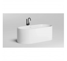 Ванна из литьевого мрамора Salini S-Stone Perla 1049201M 170x80 см, отдельностоящая, белый матовый