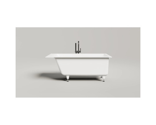 Ванна из литьевого мрамора Salini S-Sense Cascata 105011G 150,3x70 см, белый глянец