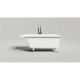 Ванна из литьевого мрамора Salini S-Sense Cascata 105011G 150,3x70 см, белый глянец