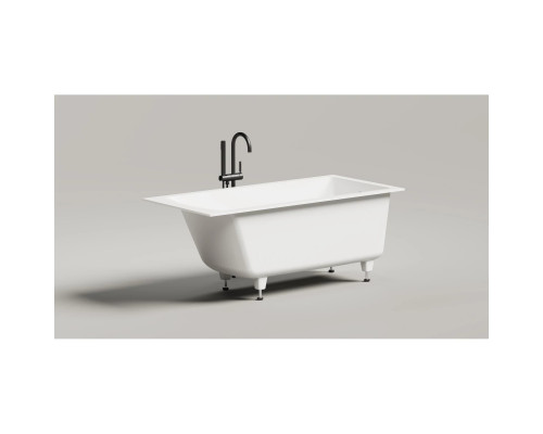 Ванна из литьевого мрамора Salini S-Sense Cascata 105011G 150,3x70 см, белый глянец