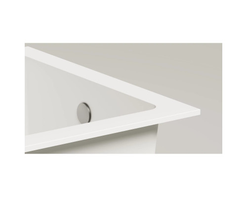 Ванна из литьевого мрамора Salini S-Sense Cascata 105011M 150,3x70 см, белый матовый