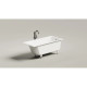 Ванна из литьевого мрамора Salini S-Stone Cascata 105021M 150x70 см, белый матовый