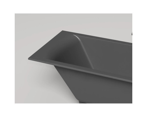 Ванна из литьевого мрамора Salini S-Stone Cascata 105021MF 150x70 см, покраска по RAL матовый полностью