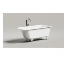 Ванна из литьевого мрамора Salini S-Sense Cascata Kit 105012M 150,3x70 см, белый матовый