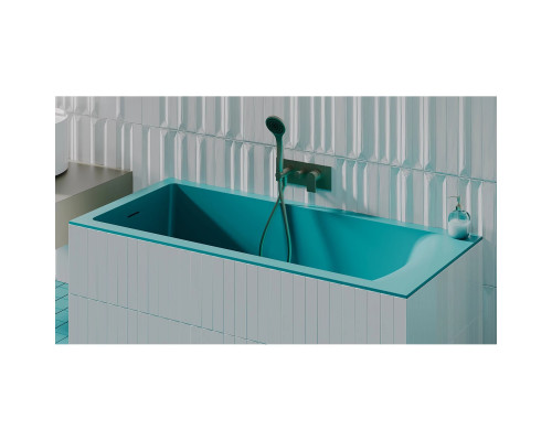 Ванна из литьевого мрамора Salini S-Sense Cascata Kit 105012GF 150,3x70 см, покраска по RAL глянец полностью