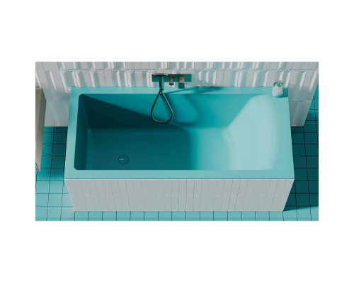 Ванна из литьевого мрамора Salini S-Sense Cascata Kit 105012GF 150,3x70 см, покраска по RAL глянец полностью