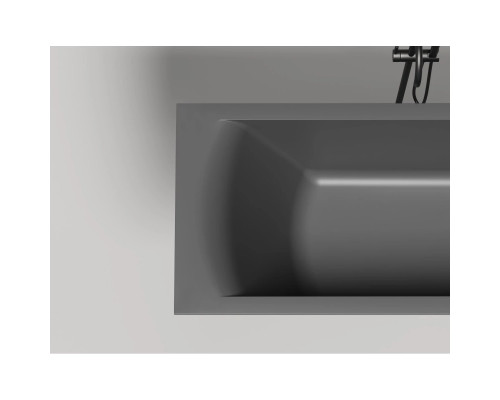 Ванна из литьевого мрамора Salini S-Sense Cascata Kit 105012MF 150,3x70 см, покраска по RAL матовый полностью