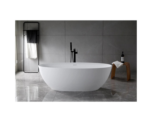 Ванна из литьевого мрамора Vincea Solid Surface VBT-4S01MW 170x76 см, отдельностоящая, белый матовый
